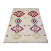 Shape Embroidery Dhurrie 4' 0" x 6' 1" (ft) - No. P37136