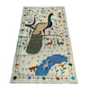 Handmade Embroidery Kilim 3' 5" x 6' 6" (ft) - No. P37138