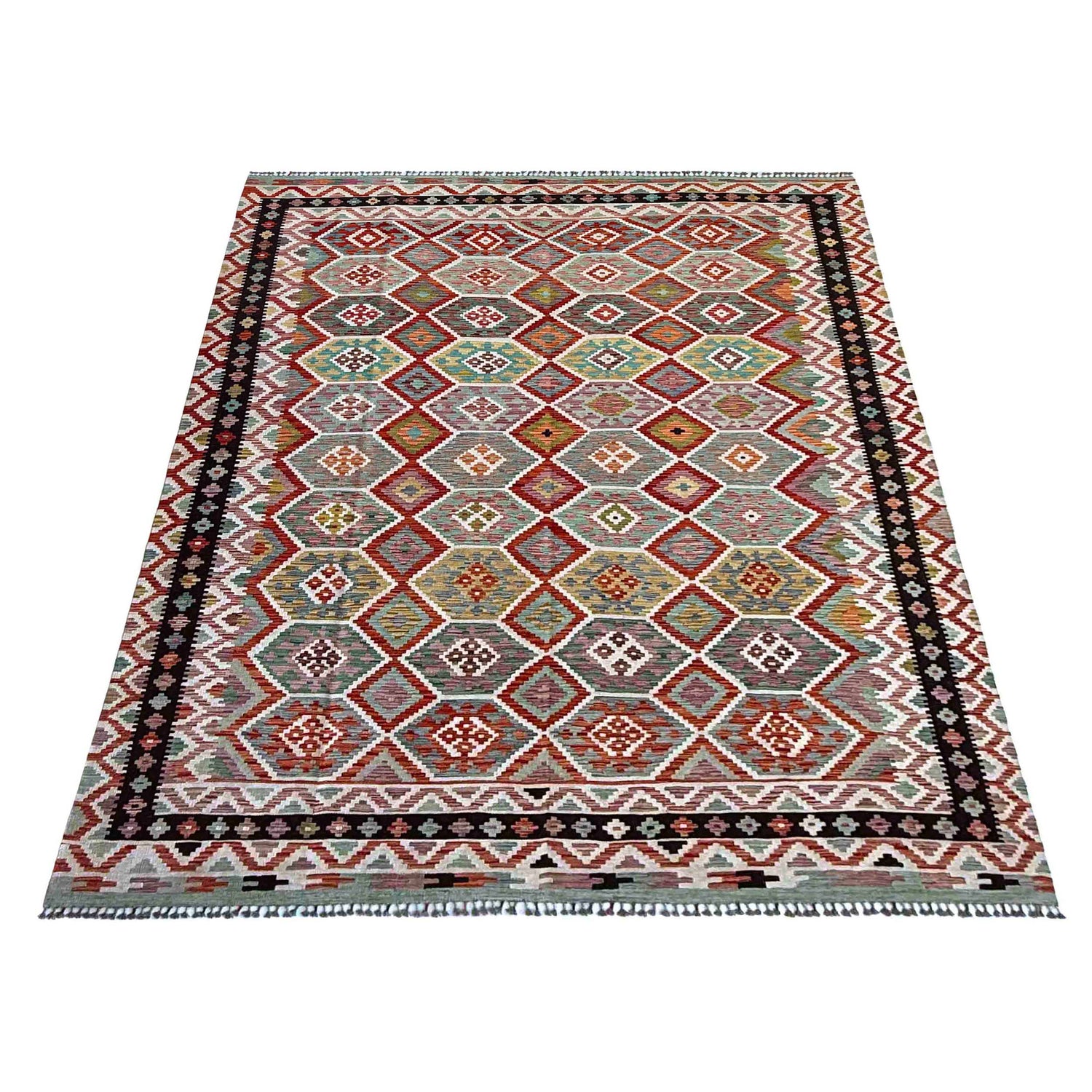 Handmade Vegetable Kelim 8' 5" x 11' 5" (ft) - No. P37143
