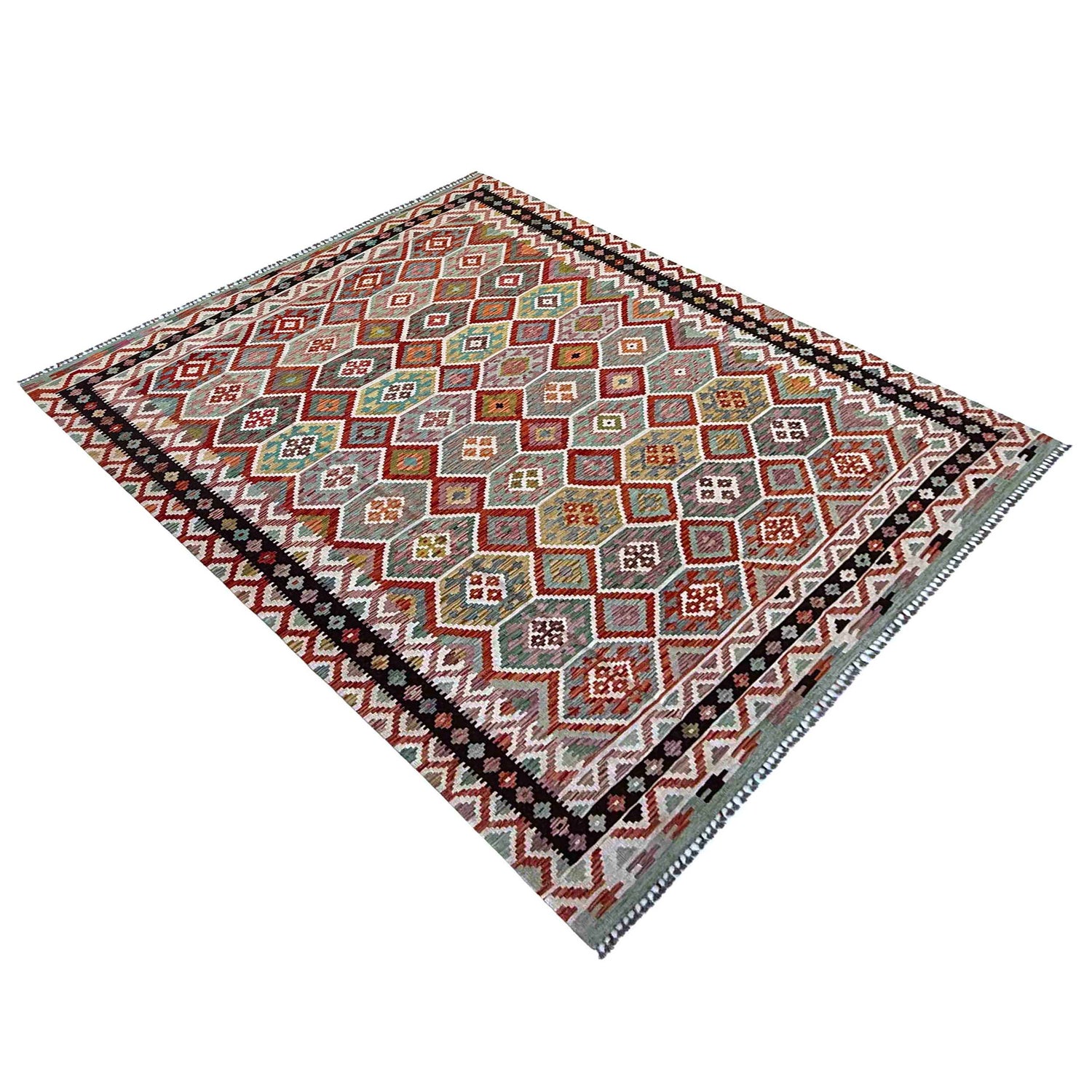 Handmade Vegetable Kelim 8' 5" x 11' 5" (ft) - No. P37143