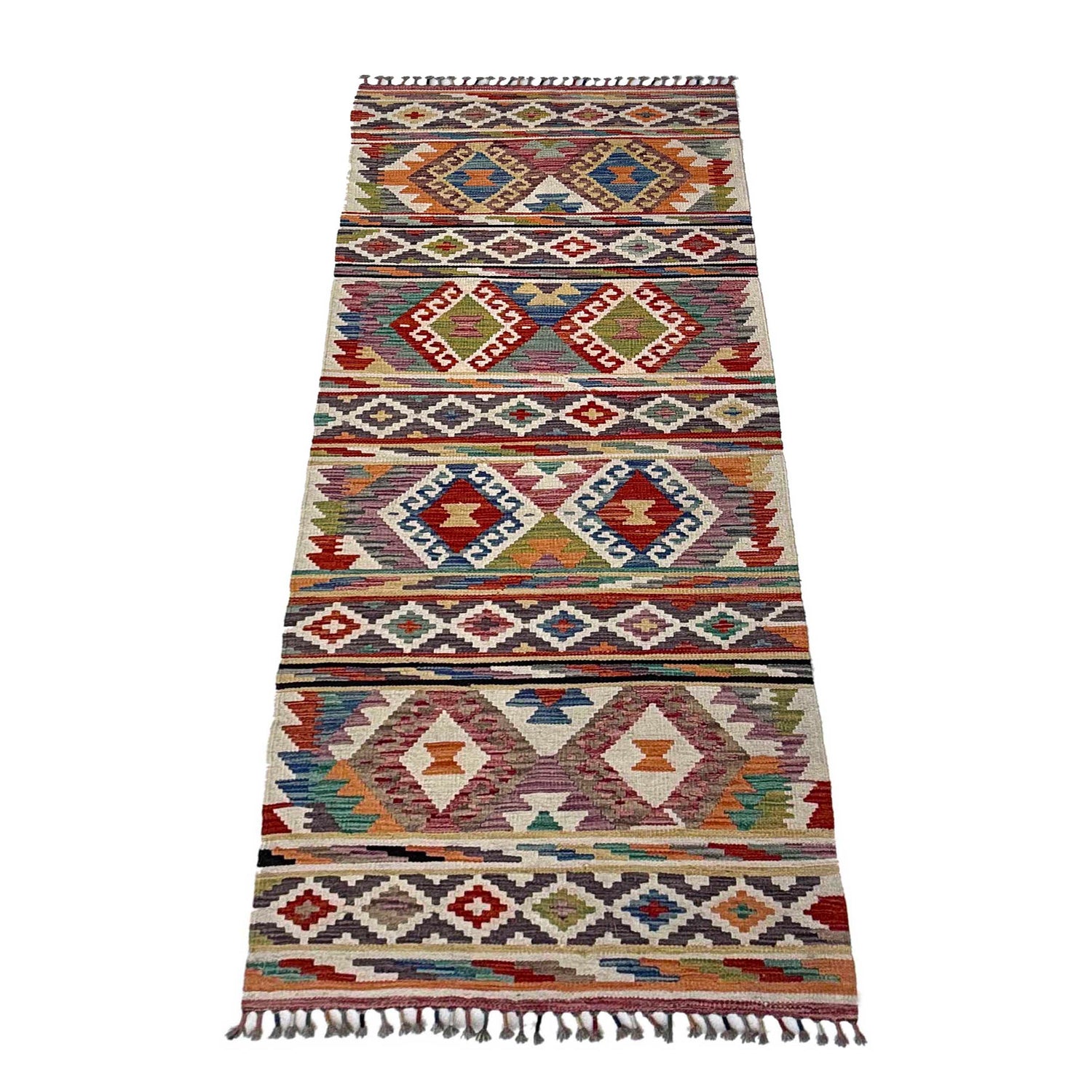 Vegetable Kilim Runner 2' 9" x 8' 1" (ft) - No. P37144
