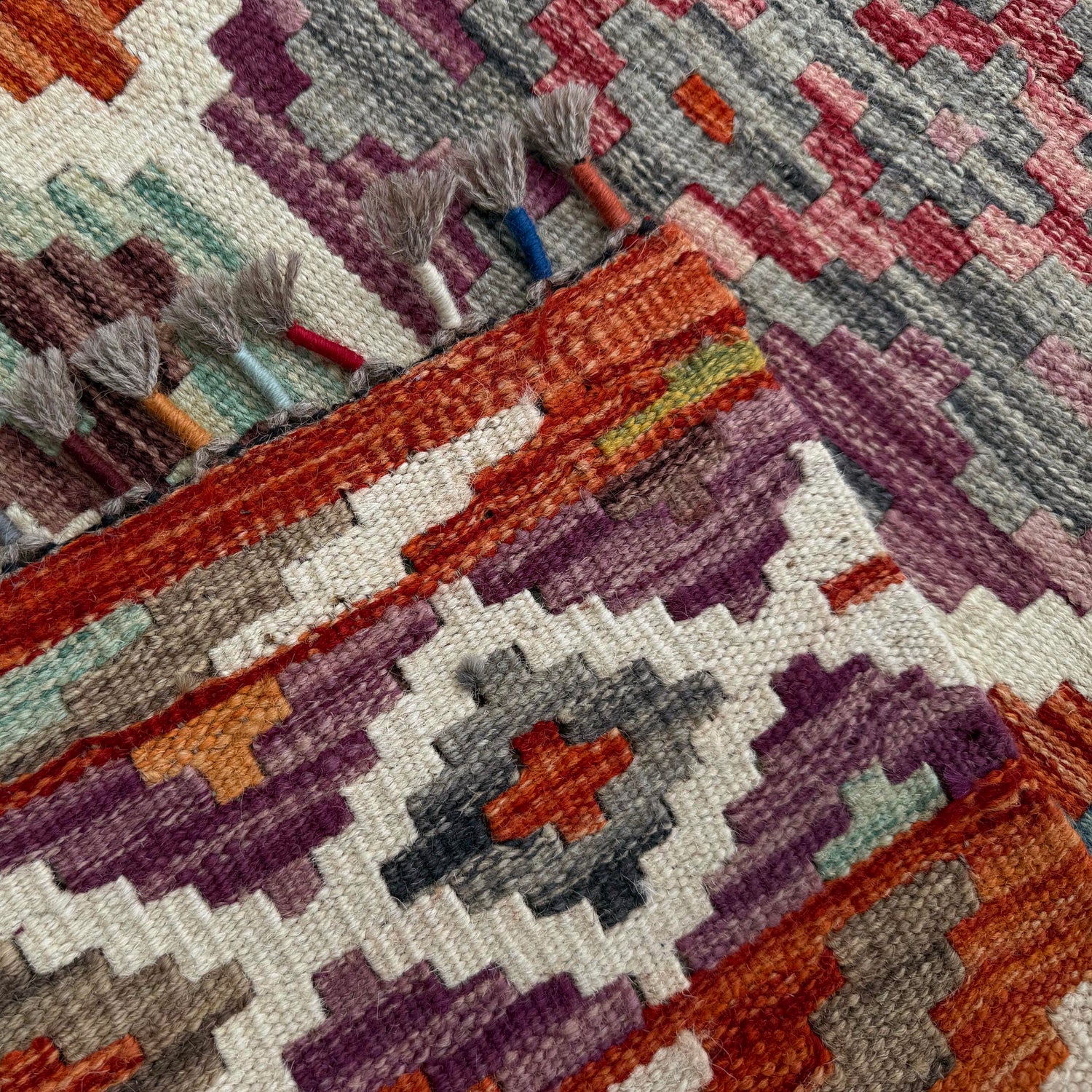 Vegetable Kelim Runner 2' 10" x 8' 1" (ft) - No. P37176