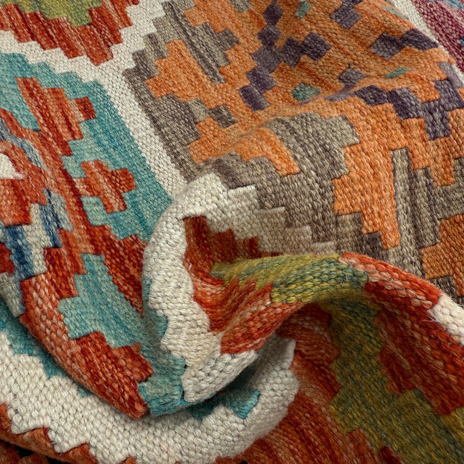 Vegetable Kelim Runner 2' 10" x 8' 1" (ft) - No. P37176