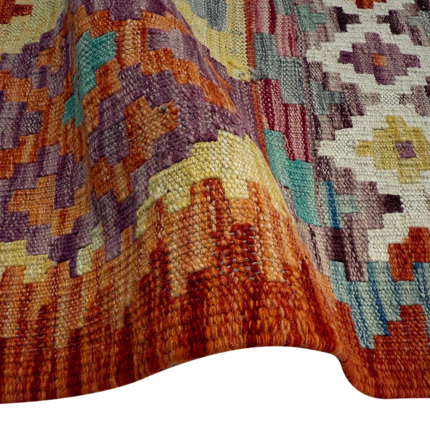 Handmade Vegetable Kilim 5' 0" x 6' 3" (ft) - No. P37179