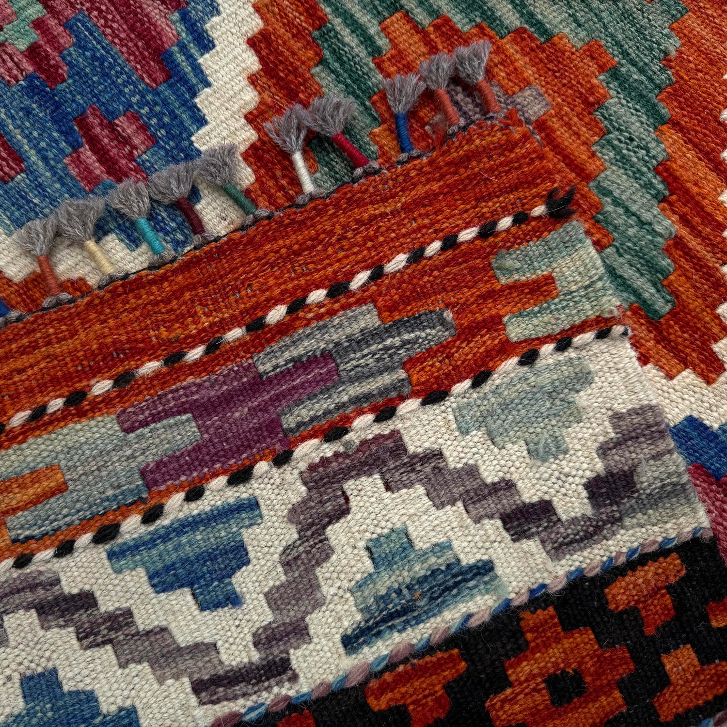 Handmade Vegetable Kilim 8' 4" x 10' 0" (ft) - No. P37180