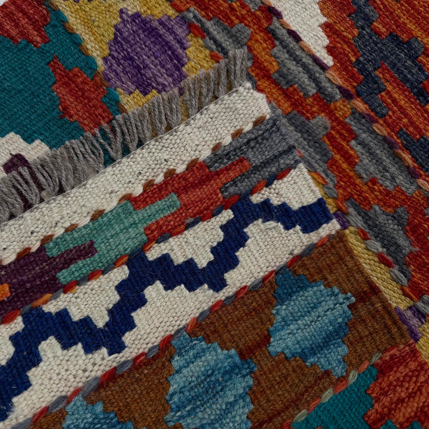 Vegetable Kelim Runner 1' 9" x 4' 10" (ft)- No. P37212