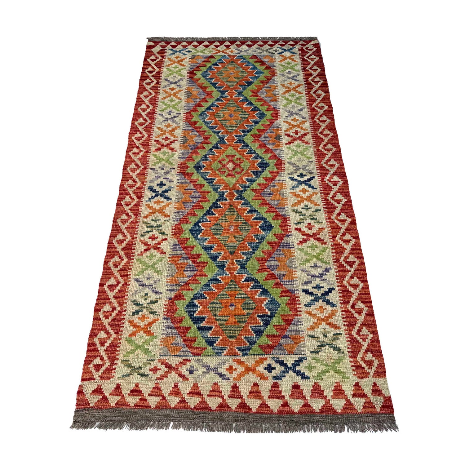 Vegetable Kilim Runner 3' 0" x 6' 10" (ft)- No. P37219