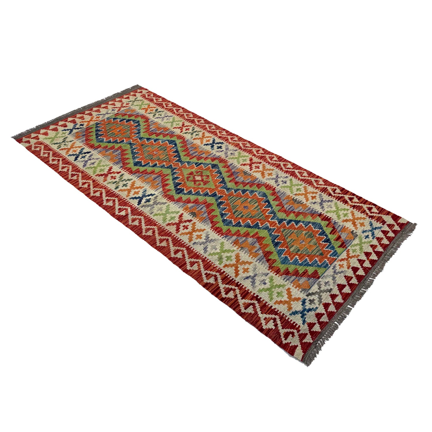 Vegetable Kilim Runner 3' 0" x 6' 10" (ft)- No. P37219