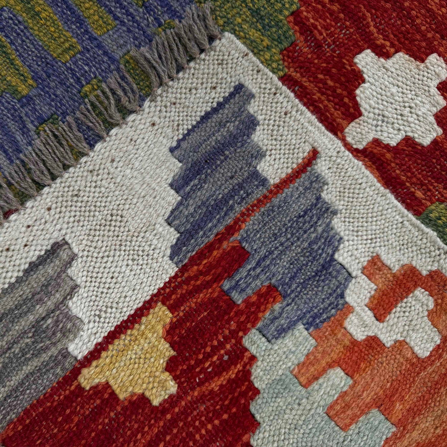 Handmade Vegetable Kelim 5' 0" x 6' 3" (ft) - No. P37227