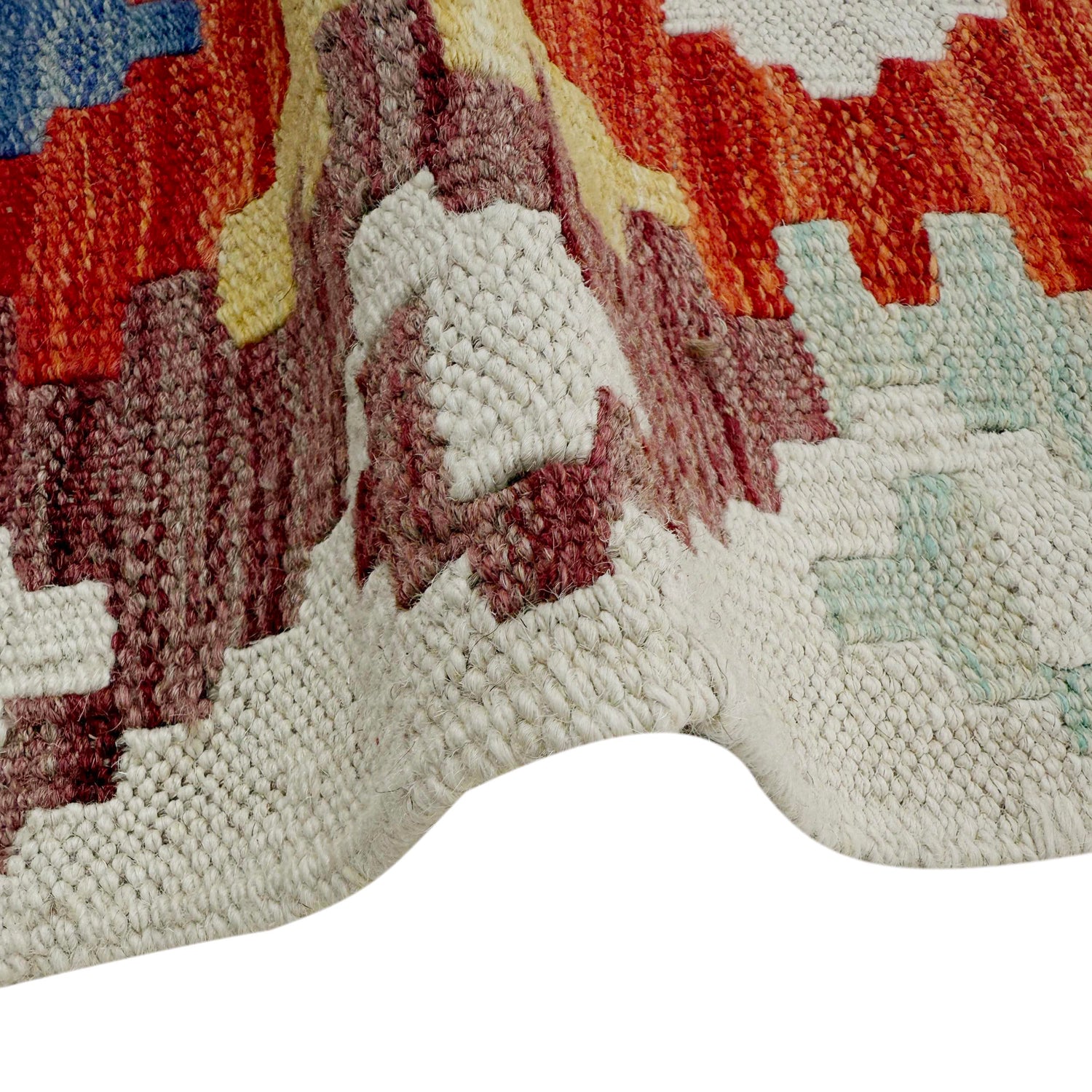 Handmade Vegetable Kelim 5' 0" x 6' 3" (ft) - No. P37227