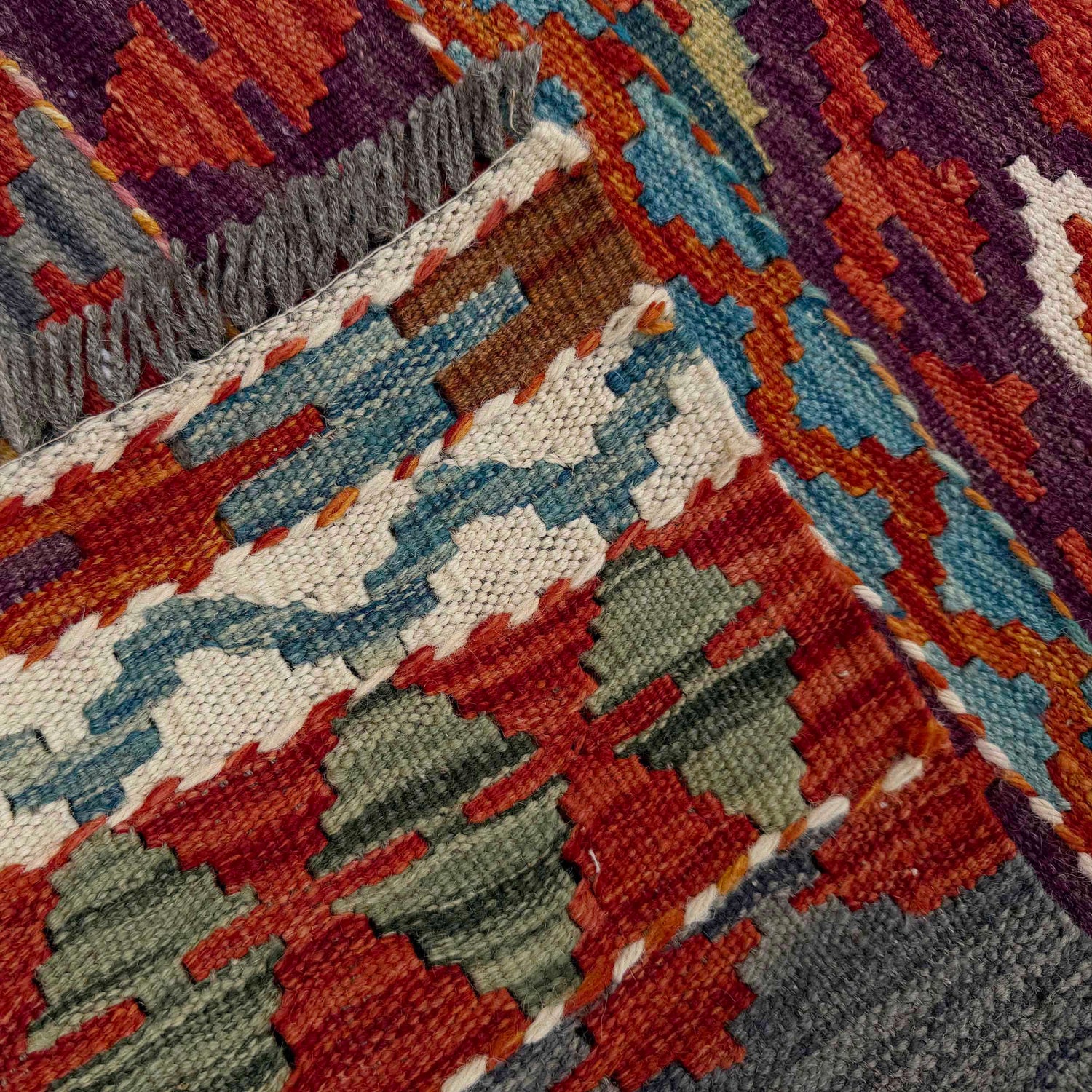 Vegetable Kilim Runner 1' 8" x 5' 1" (ft)- No. P37241