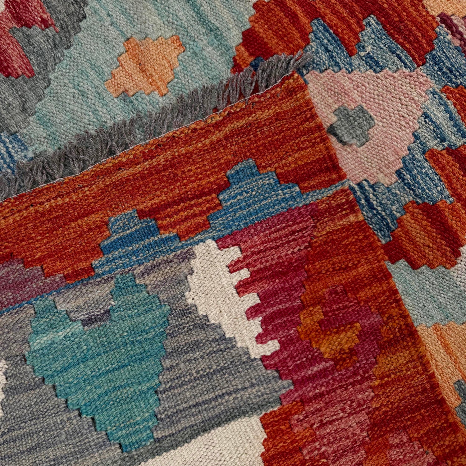 Handmade Vegetable Kilim 6' 4" x 9' 5" (ft) - No. P37243