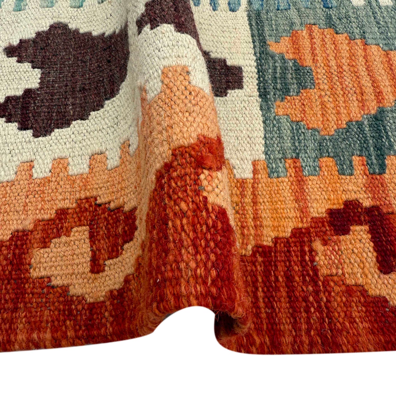 Handmade Vegetable Kilim 6' 4" x 9' 5" (ft) - No. P37243