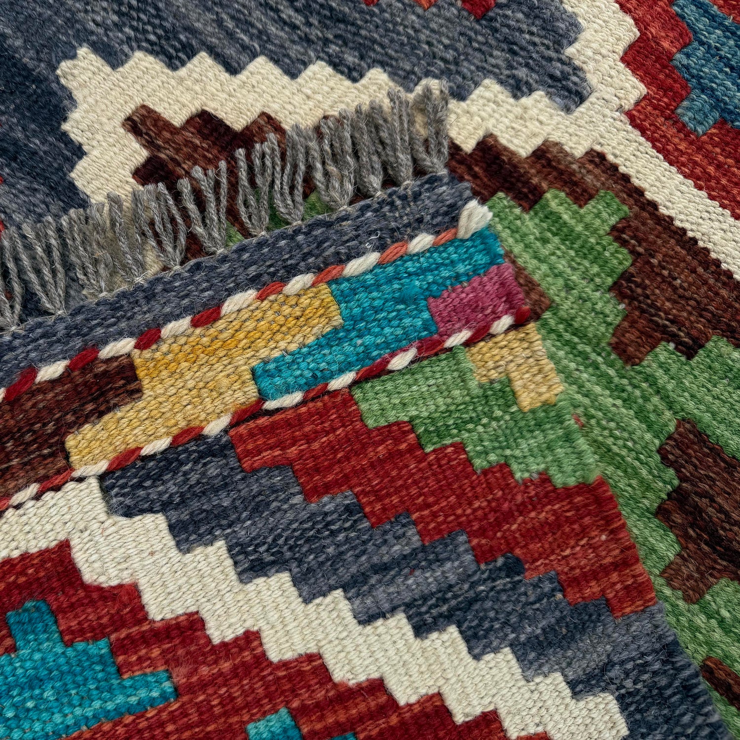Vegetable Kelim Runner 1' 7" x 5' 2" (ft)- No. P37244