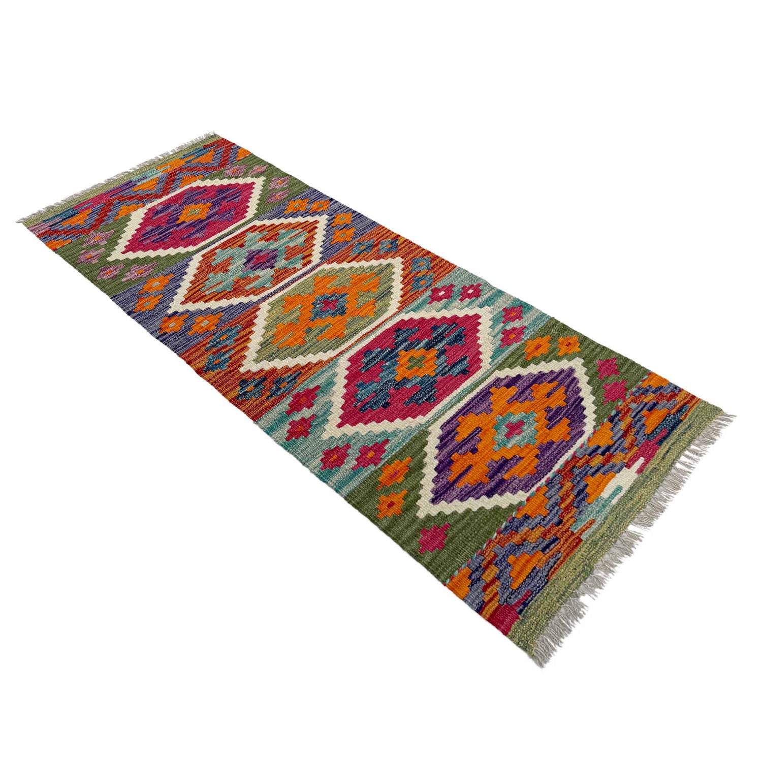 Vegetable Kilim Runner 1' 8" x 4' 8" (ft)- No. P37245