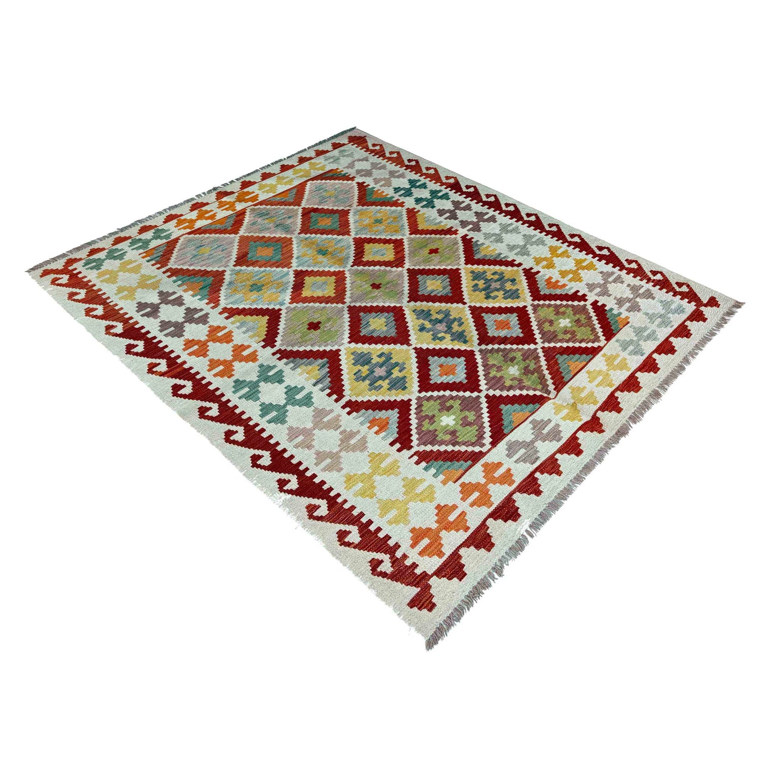 Handmade Vegetable Kilim 4' 10" x 6' 7" (ft) - No. P37248