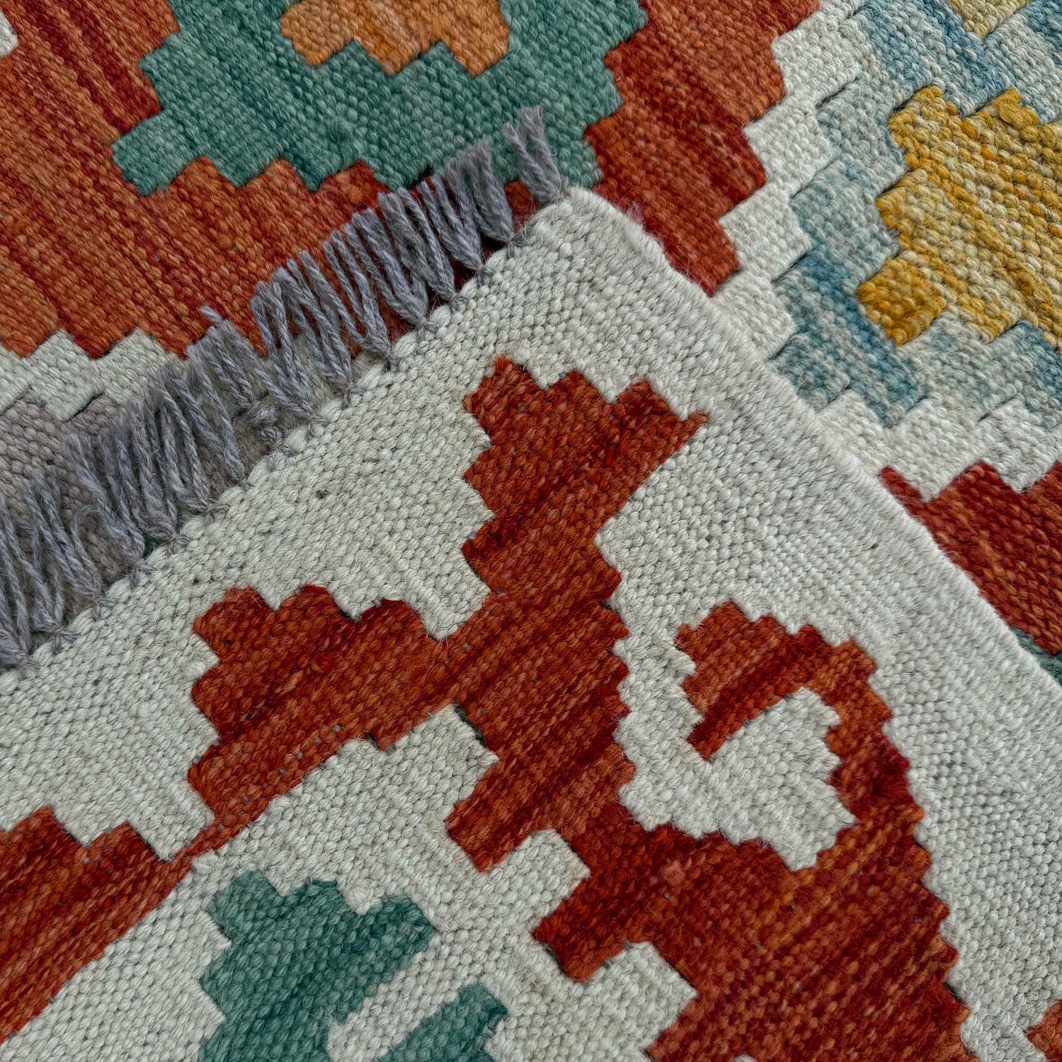 Handmade Vegetable Kilim 4' 10" x 6' 7" (ft) - No. P37248