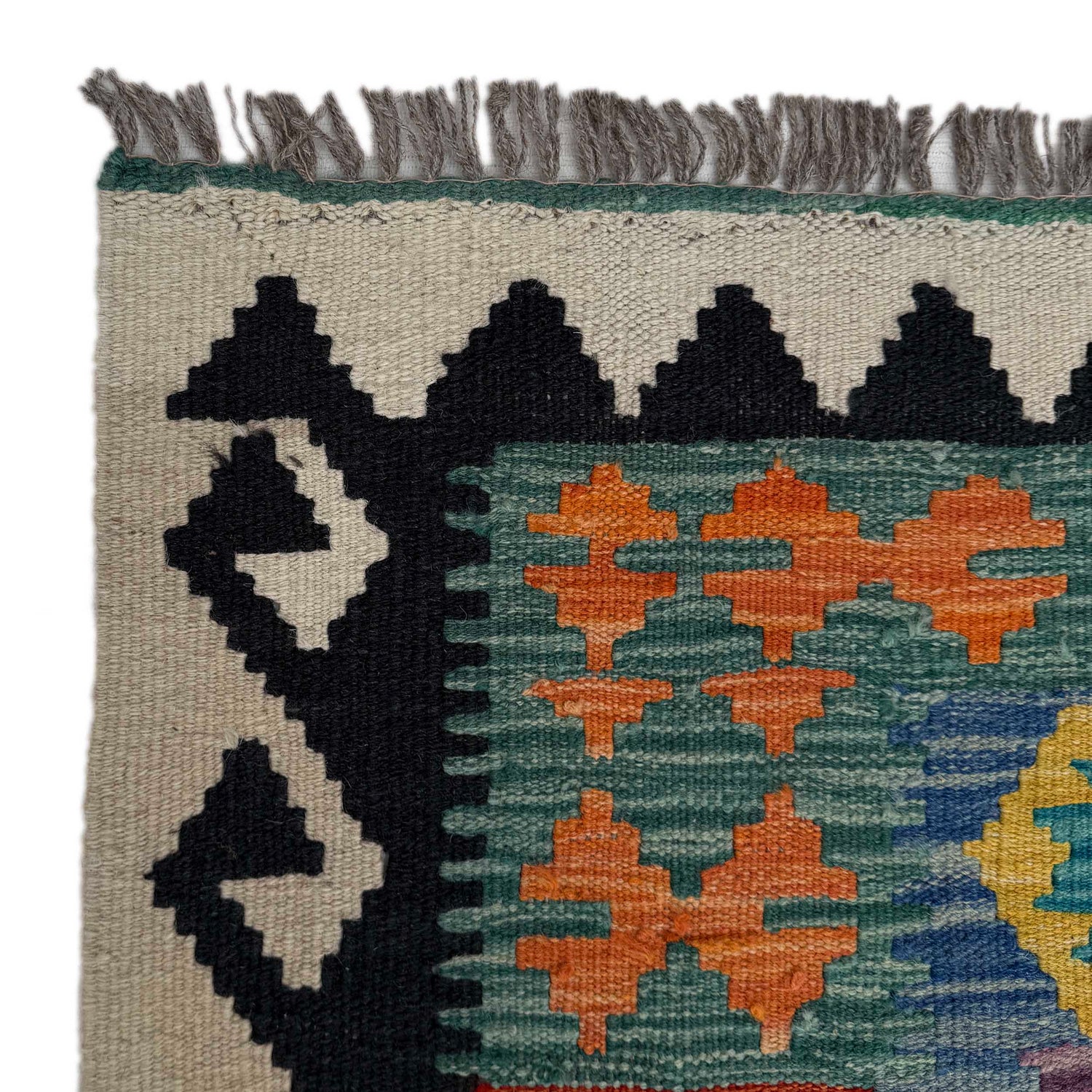 Handmade Vegetable Kilim 6' 5" x 9' 4" (ft) - No. P37249