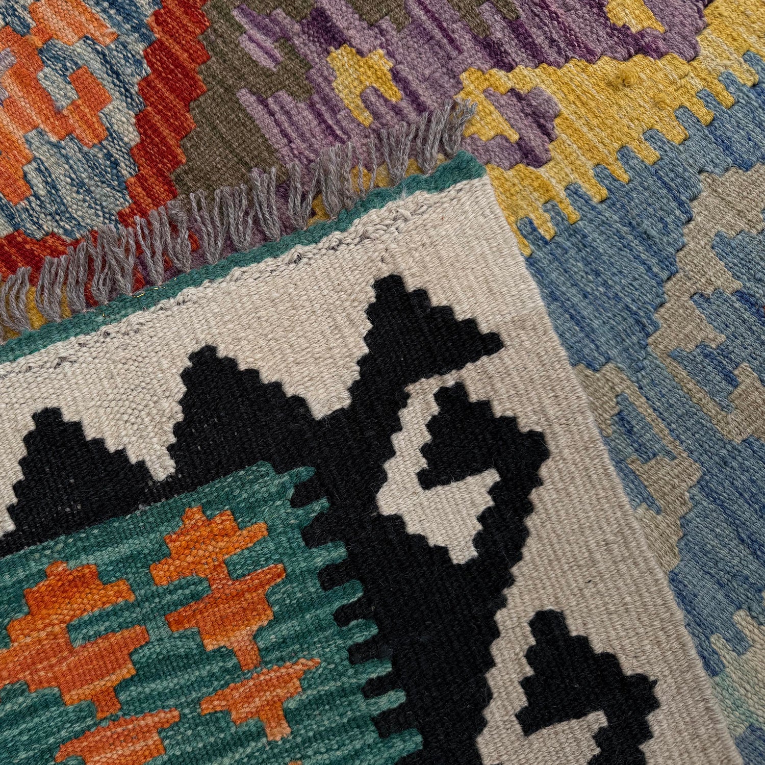 Handmade Vegetable Kilim 6' 5" x 9' 4" (ft) - No. P37249