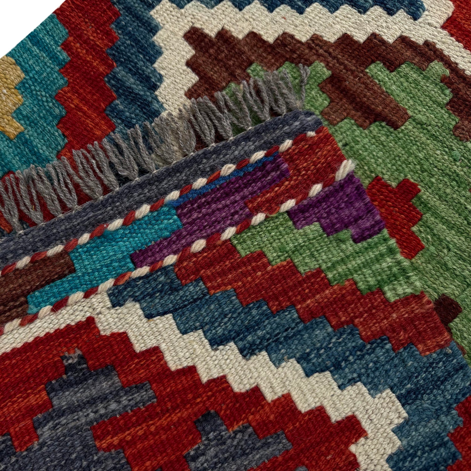 Vegetable Kilim Runner 1' 8" x 5' 2" (ft)- No. P37253