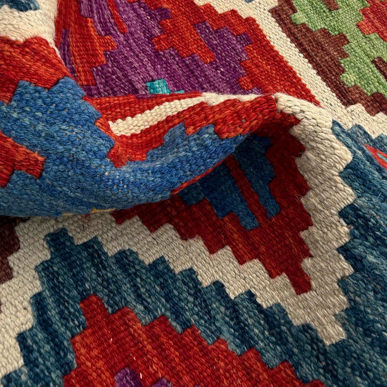 Vegetable Kilim Runner 1' 8" x 5' 2" (ft)- No. P37253