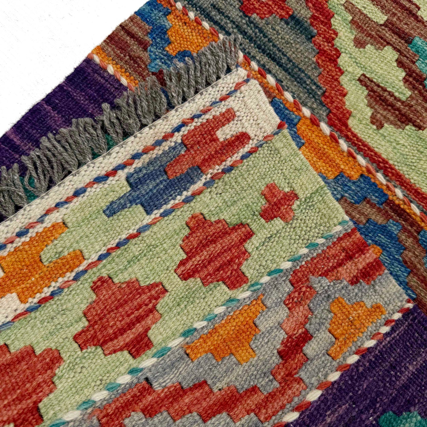 Vegetable Kelim Runner 1' 7" x 4' 9" (ft)- No. P37260