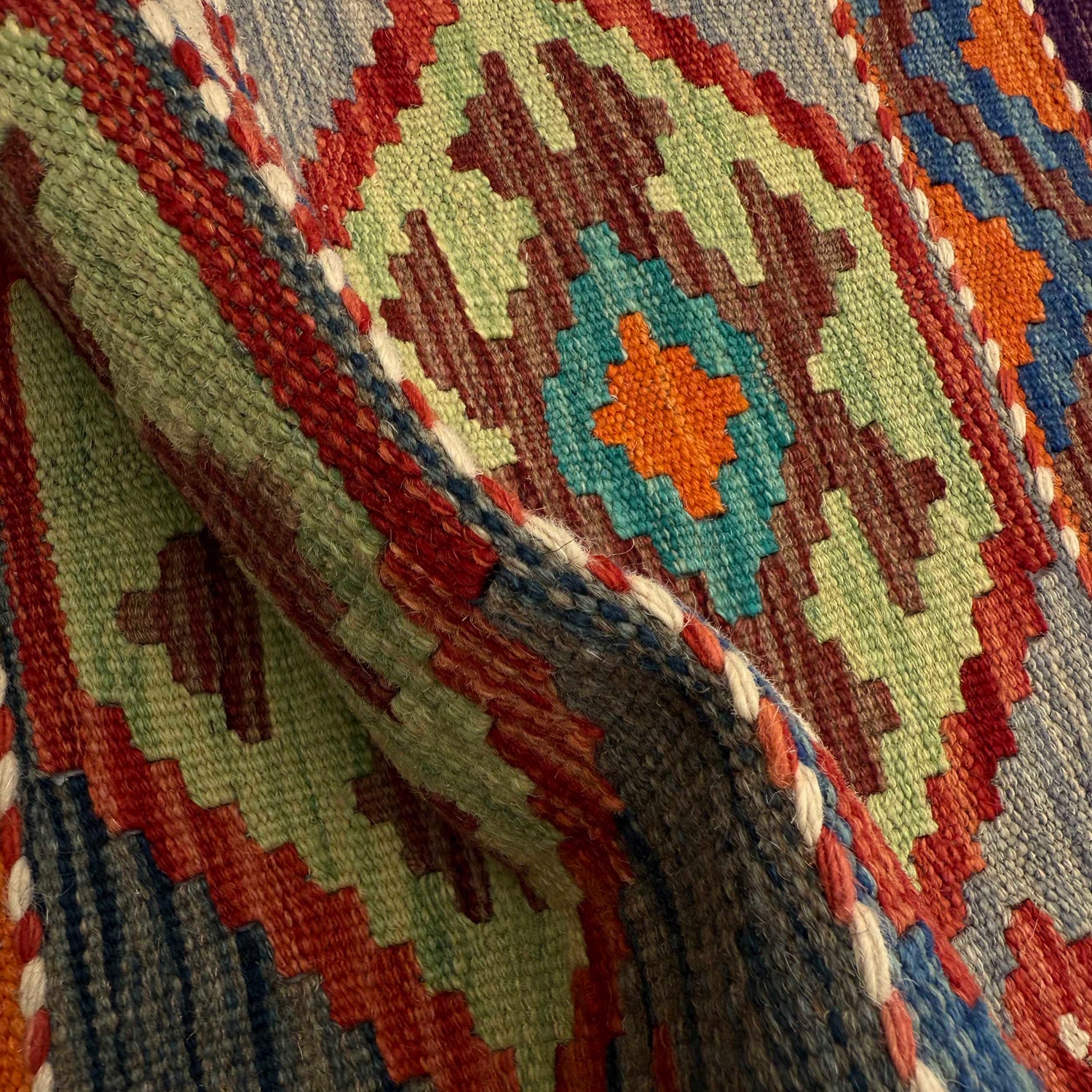 Vegetable Kelim Runner 1' 7" x 4' 9" (ft)- No. P37260