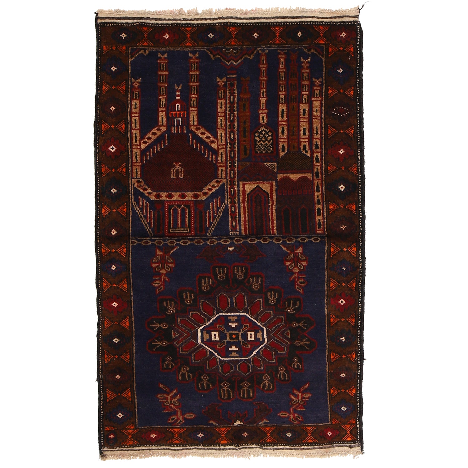 Prayer Rug 2' 6 x 4' 3 (ft) - No. R12595