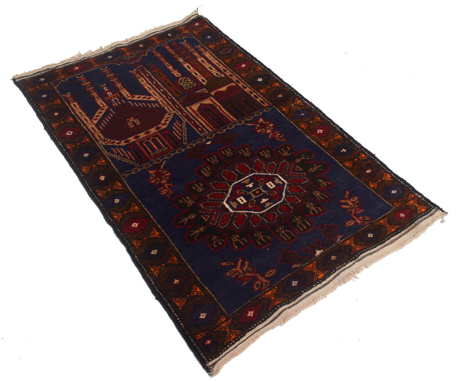 Prayer Rug 2' 6 x 4' 3 (ft) - No. R12595