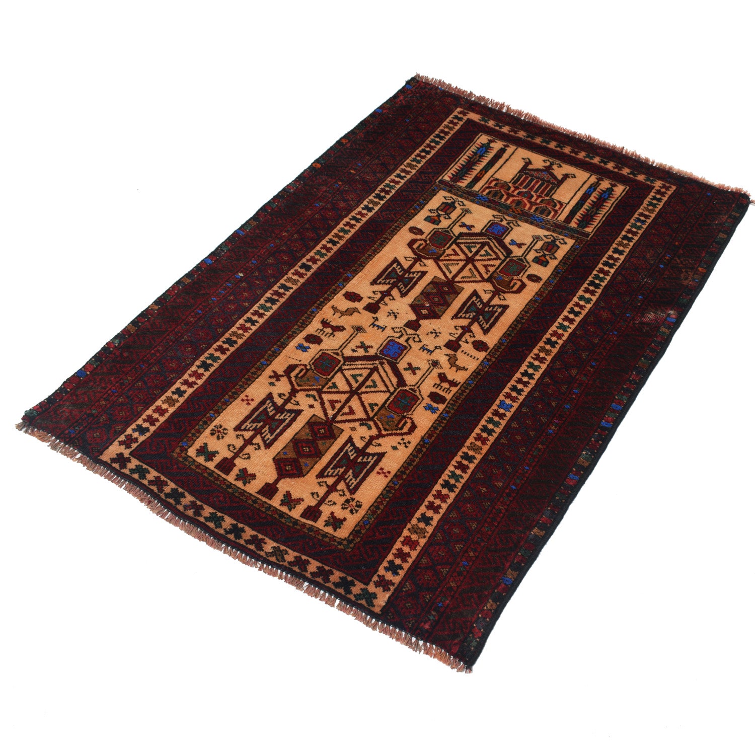 Prayer Rug 2' 9 x 4' 2 (ft) - No. R12610