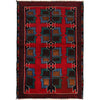 Baluchi Rug 2' 8 x 4' 3 (ft) - No. R13501