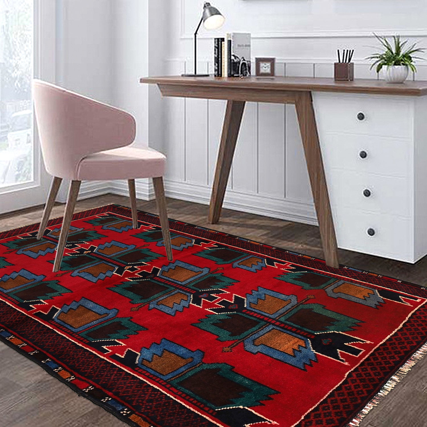 Baluchi Rug 2' 8 x 4' 3 (ft) - No. R13501