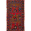 Red Color Prayer Rug 3' 6 x 6' 2 (ft) - No. R17459