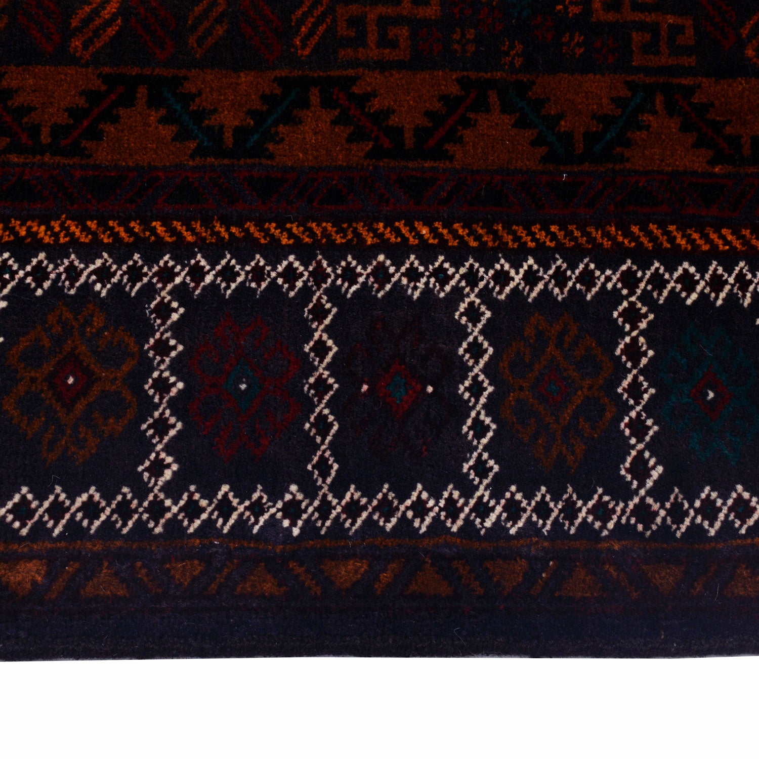 Hand Knotted Baluchi Rug 4' 1 x 7' 0 (ft) - No. R17952