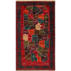 Handmade Pictorial Carpet 3' 8" x 6' 7" (ft)- No. R18219