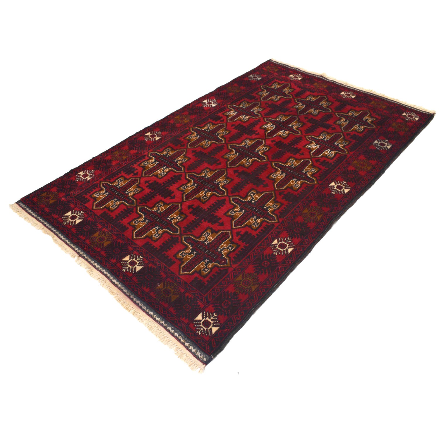 Hand Knotted Baluchi Rug 4' 0 x 6' 4 (ft) - No. R18244