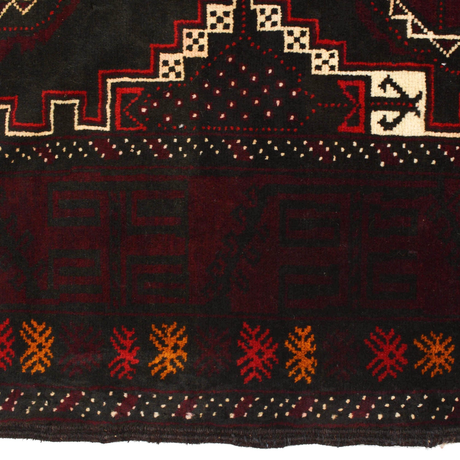 Hand Knotted Baluchi Rug 4' 4 x 6' 3 (ft) - No. R18251