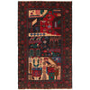 Handmade Village Design Carpet 3' 8" x 6' 1" (ft)- No. R18253