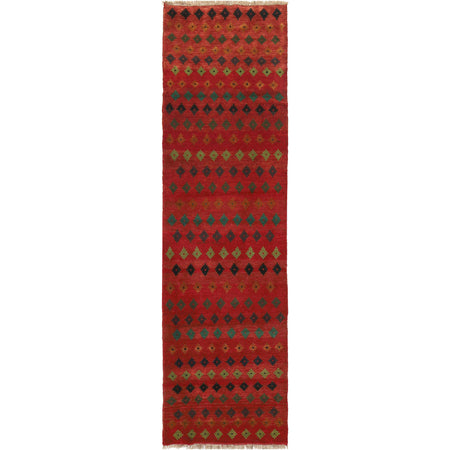 Hand Knotted Baluchi Runner 2' 6 x 9' 5 (ft) - No. R18260