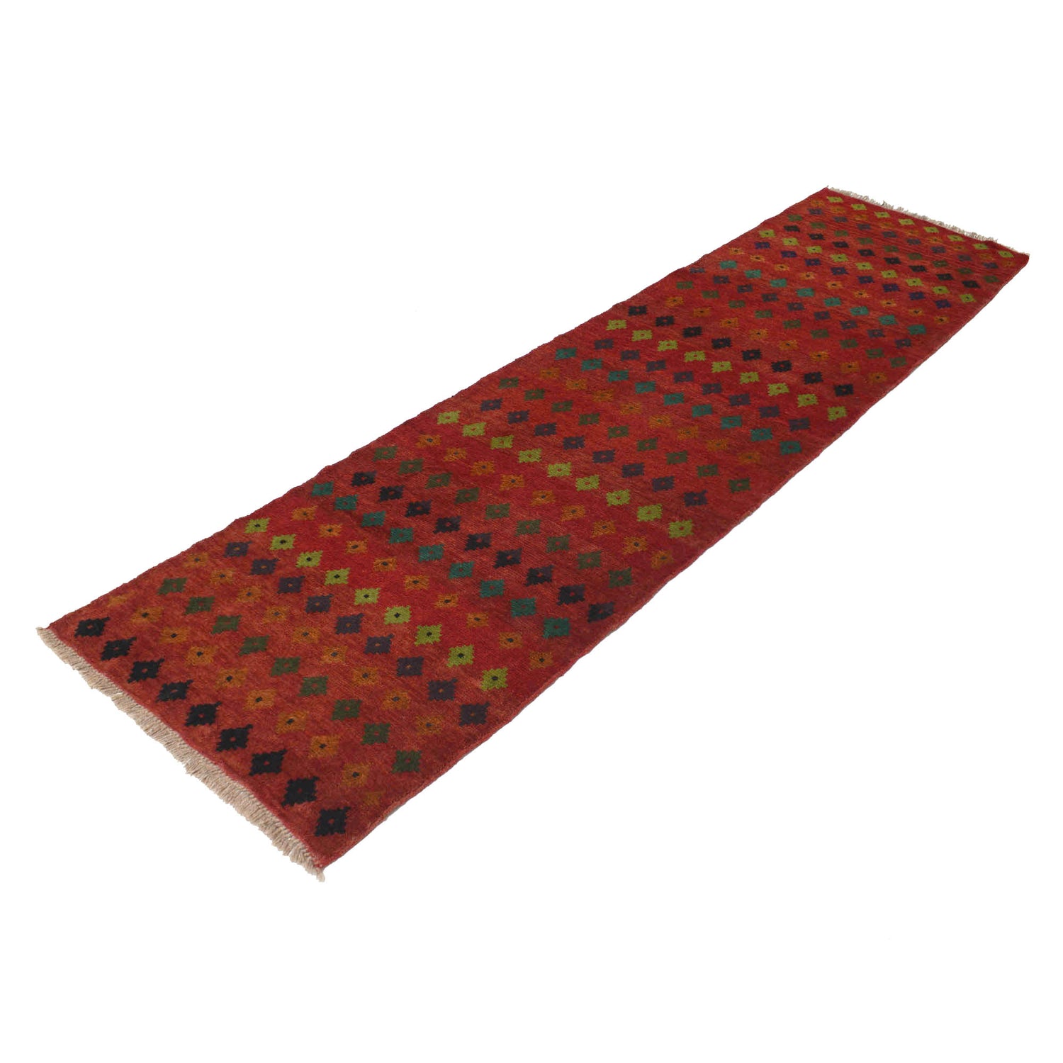 Hand Knotted Baluchi Runner 2' 6 x 9' 5 (ft) - No. R18260