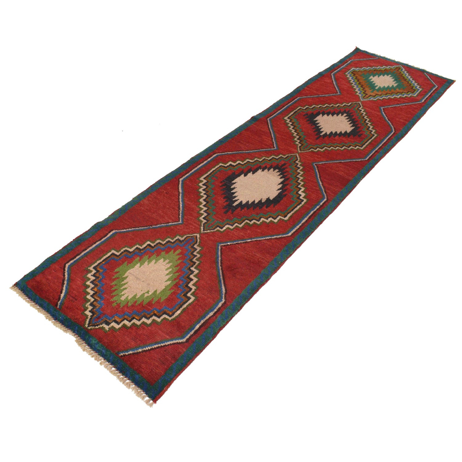 Hand Knotted Baluchi Runner 2' 5 x 9' 6 (ft) - No. R18261