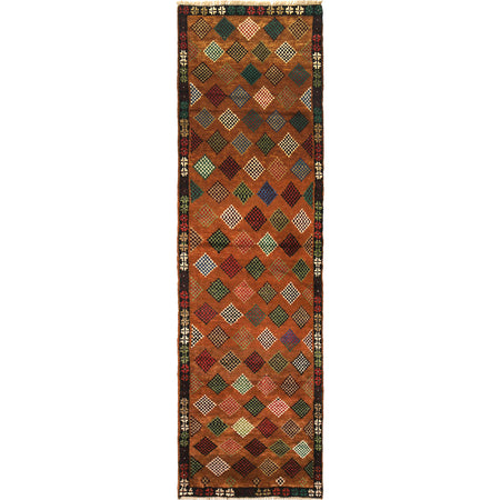 Hand Knotted Baluchi Runner 2' 3 x 9' 3 (ft) - No. R18274
