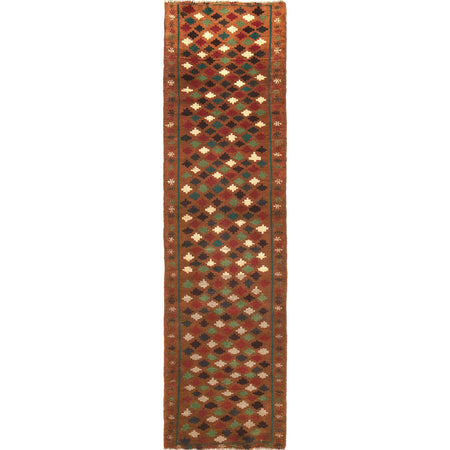 Hand Knotted Baluchi Runner 2' 5 x 9' 3 (ft) - No. R18288