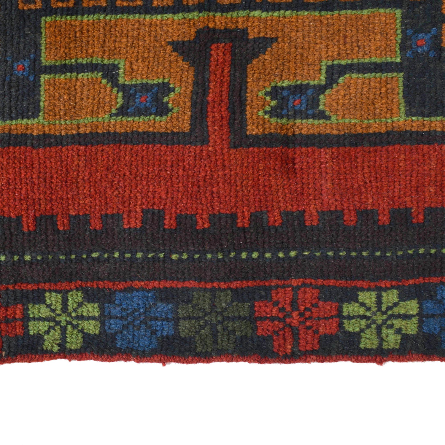 Hand Knotted Baluchi Runner 2' 3 x 9' 3 (ft) - No. R18290