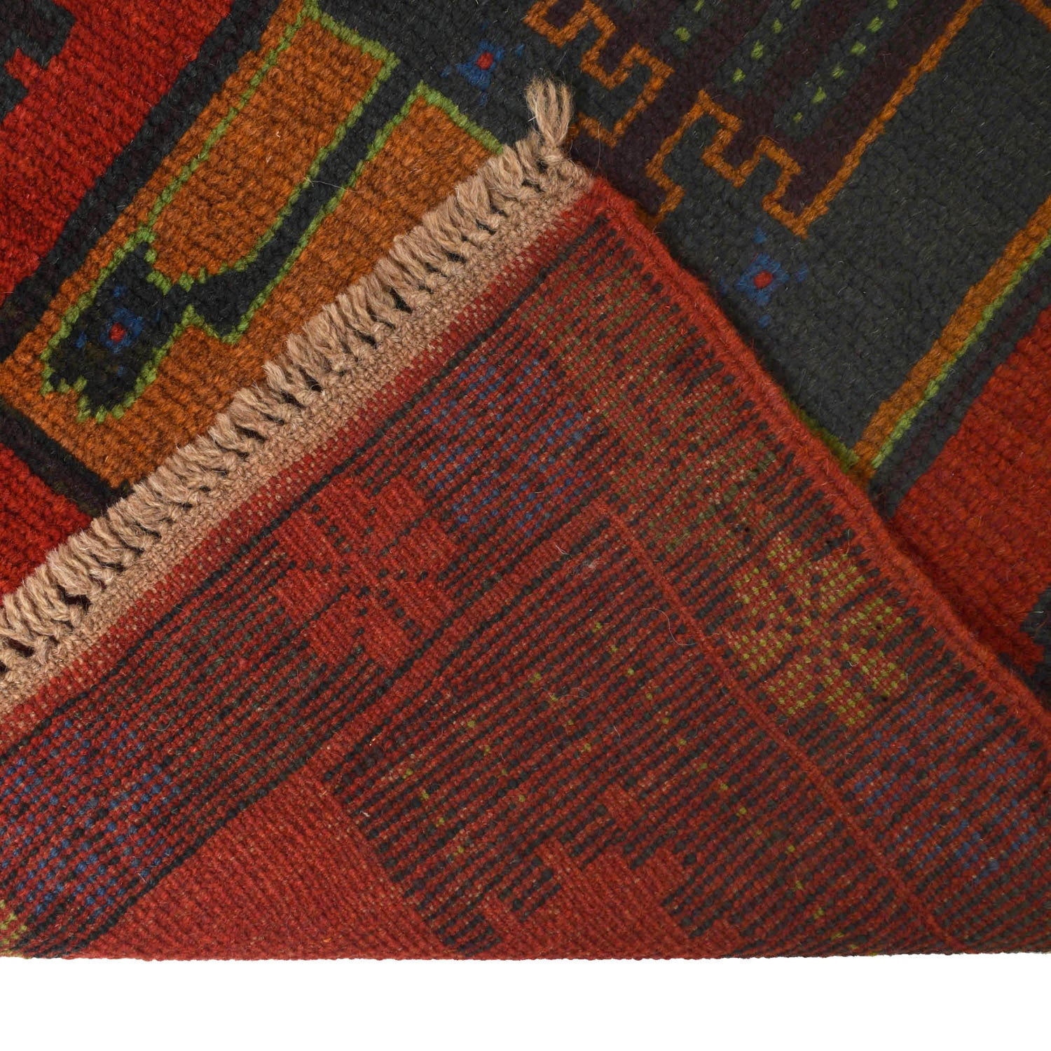 Hand Knotted Baluchi Runner 2' 3 x 9' 3 (ft) - No. R18290