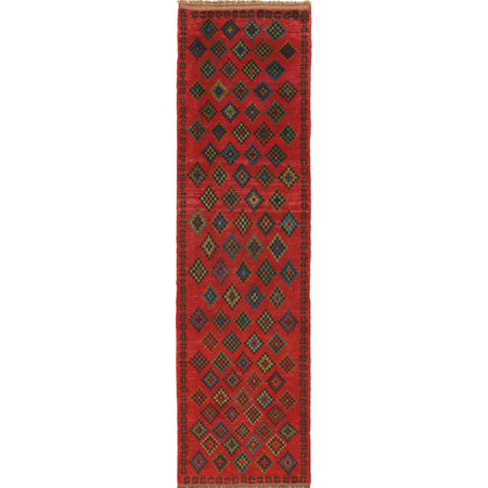 Red Baluchi Runner 2' 5 x 9' 2 (ft) - No. R18291