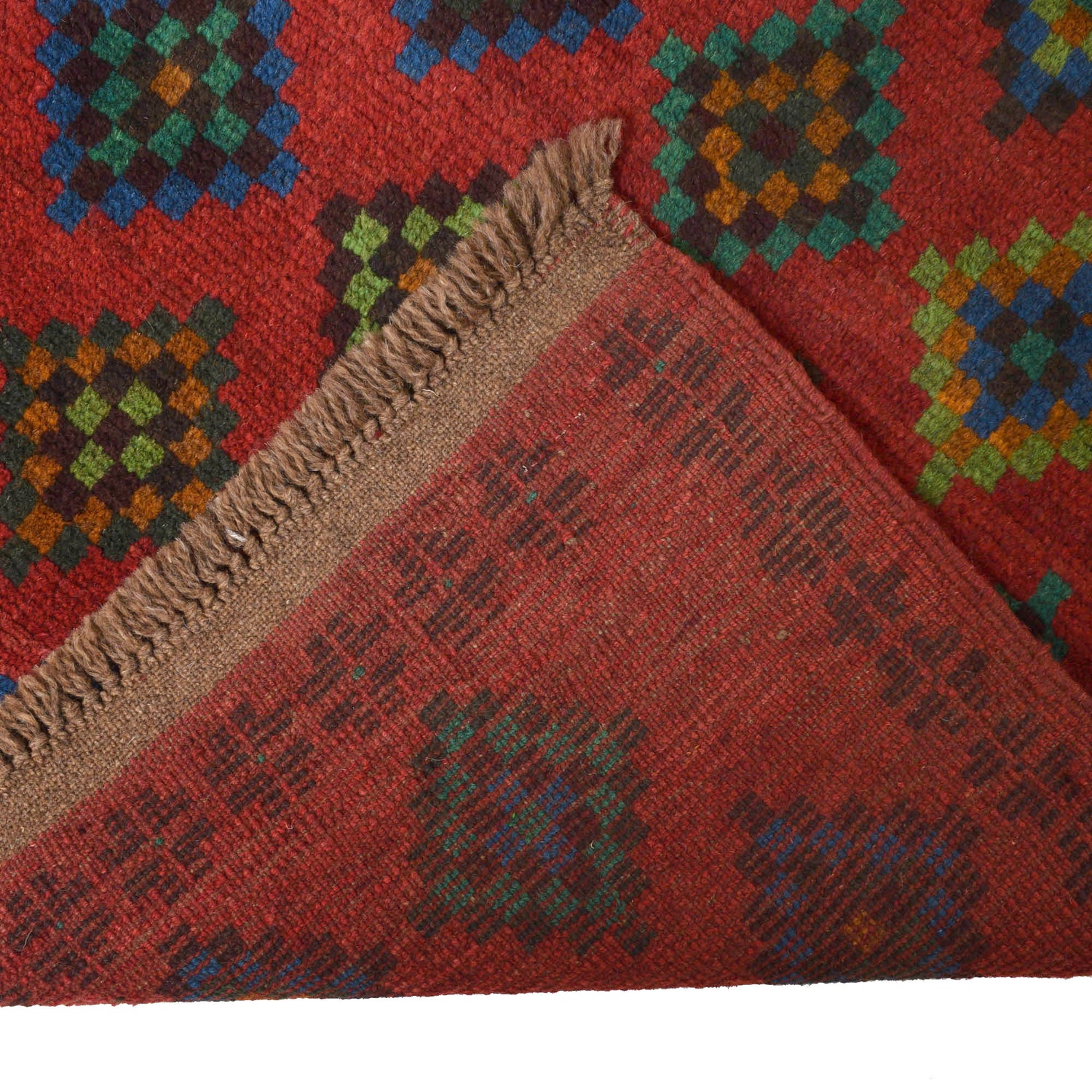 Red Baluchi Runner 2' 5 x 9' 2 (ft) - No. R18291