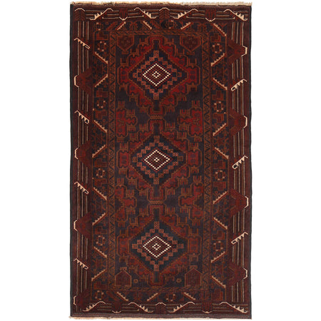 Traditional Baloch Rug 3' 7 x 6' 7 (ft) - No. R18308