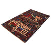 Handmade Village Design Carpet 4' 1" x 6' 3" (ft)- No. R18309