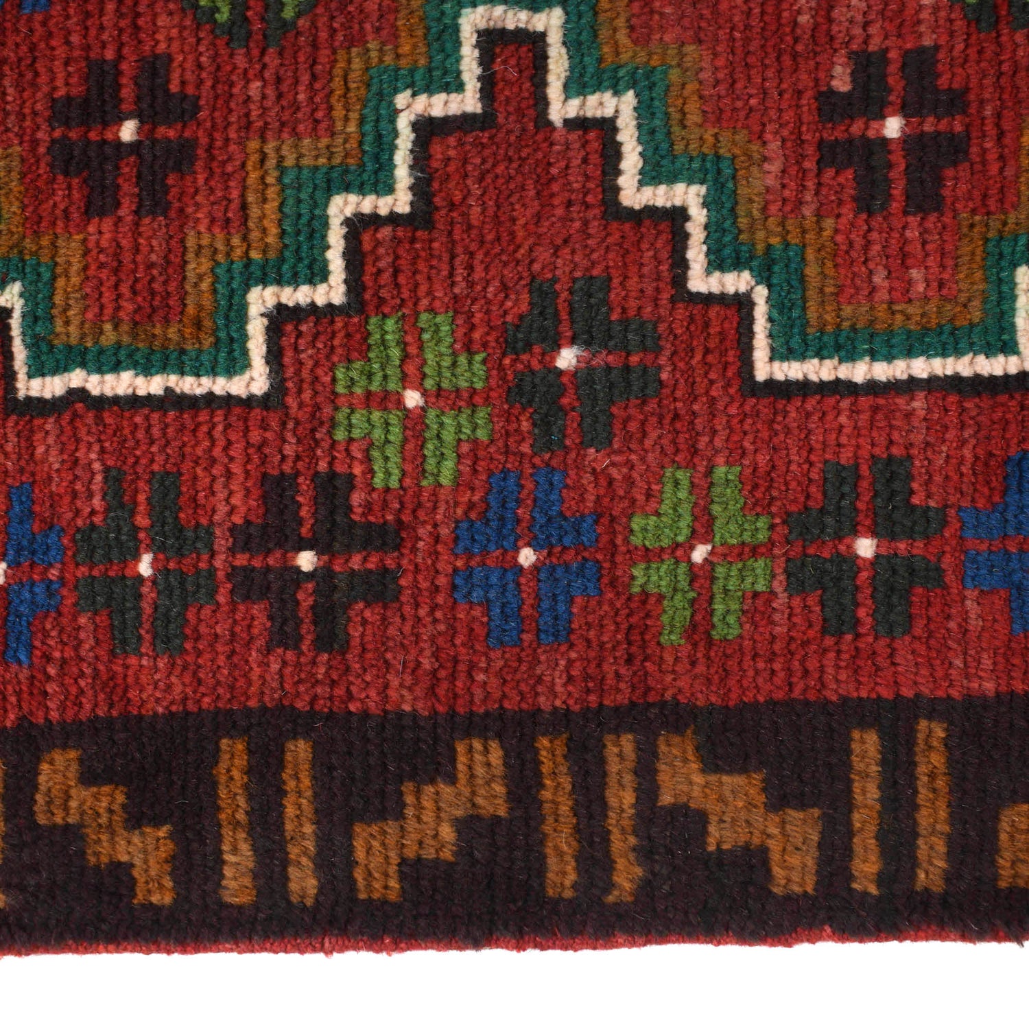 Red Baluchi Runner 2' 5 x 9' 5 (ft) - No. R18344